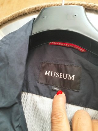 Giubbotto impermeabile Museum blu