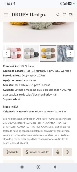Jersey de lana hecho a mano talla 52-56