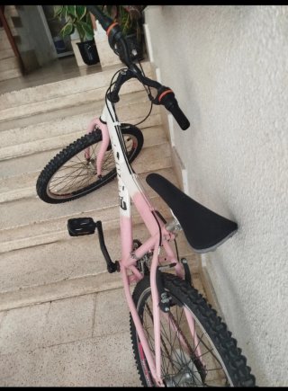 Bicicleta infantil rosa talla 8 años