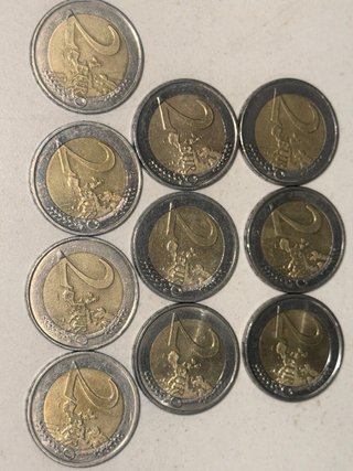 10 Monete da 2 Euro Germania