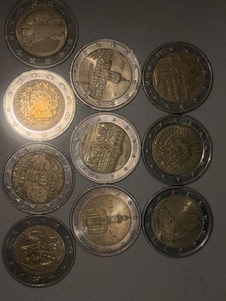 10 Monete da 2 Euro Germania