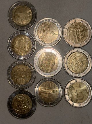 10 Monete da 2 Euro Germania