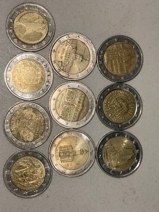 10 Monete da 2 Euro Germania