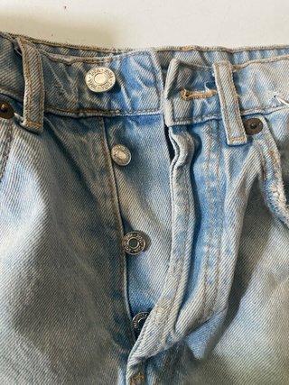 Shorts jeans Zara vita alta strappati