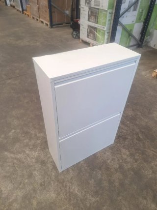 Mueble Metálico Reciclaje 4 Cubos Blanco