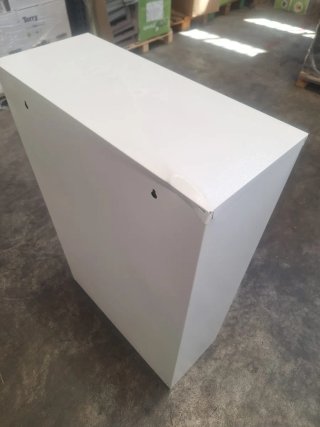 Mueble Metálico Reciclaje 4 Cubos Blanco