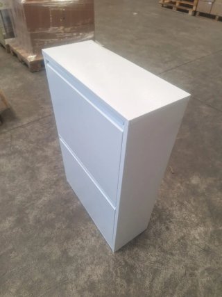 Mueble Metálico Reciclaje 4 Cubos Blanco