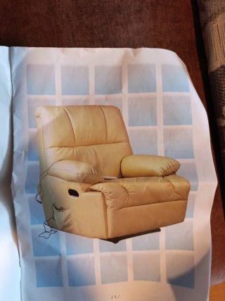 Sillón relax masaje polipiel negro