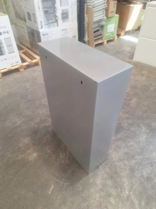Mueble Metálico Reciclaje 4 Cubos Gris