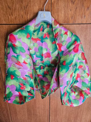 Foulard in seta floreale