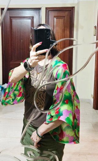 Foulard in seta floreale