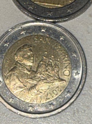 6 Monedas 2 Euros Monaco,San Marino,Francia