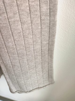 Pantalón punto mujer T/50-54 Beige