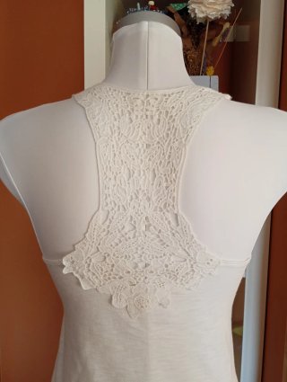 Conjunto blanco chaqueta y camiseta,talla 36/38