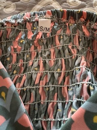 Vestido largo estampado talla S