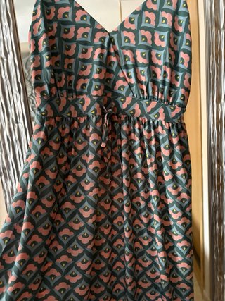 Vestido largo estampado talla S