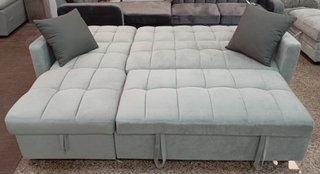Sofá ·Cama "Kris", Terciopelo. Cómodo. ¡Oferta!