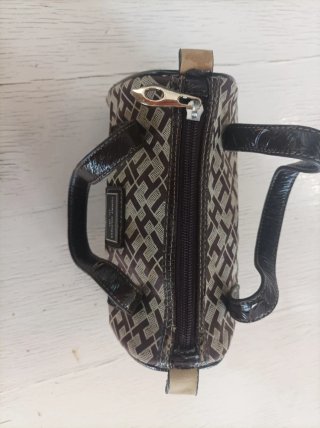 Borsetta Tommy Hilfiger monogram beige/marrone