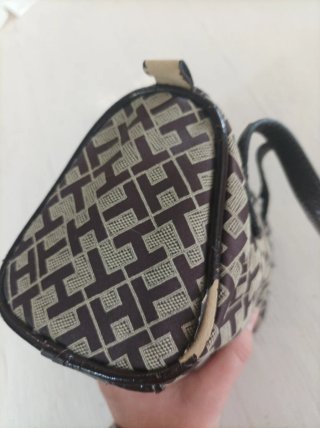 Borsetta Tommy Hilfiger monogram beige/marrone