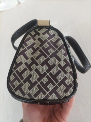 Borsetta Tommy Hilfiger monogram beige/marrone