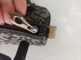 Borsetta Tommy Hilfiger monogram beige/marrone
