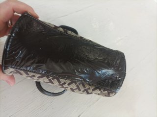 Borsetta Tommy Hilfiger monogram beige/marrone