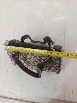 Borsetta Tommy Hilfiger monogram beige/marrone