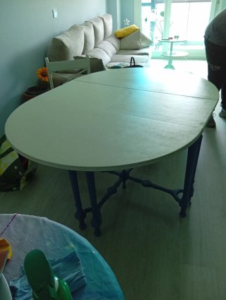 Mesa extensible redonda 110-150