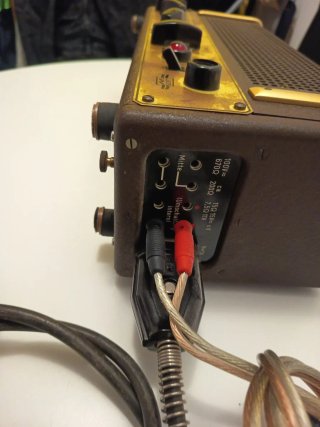 SENNHEISER Amplificador Vintage Marrón y Dorado
