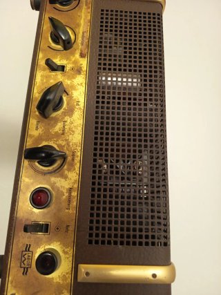 SENNHEISER Amplificador Vintage Marrón y Dorado