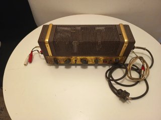 SENNHEISER Amplificador Vintage Marrón y Dorado