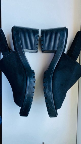 Sandalias negras tacón plataforma