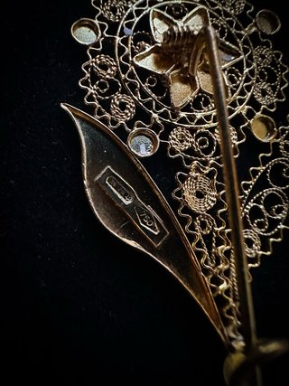 Spilla Filigrana Sarda Oro 18kt Stella