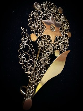 Spilla Filigrana Sarda Oro 18kt Stella