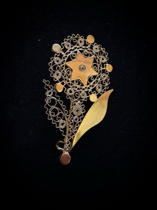 Spilla Filigrana Sarda Oro 18kt Stella