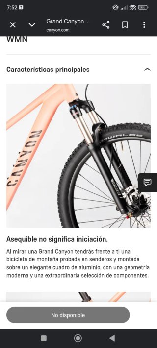 Bicicleta da Montagna Canyon Taglia 2XS