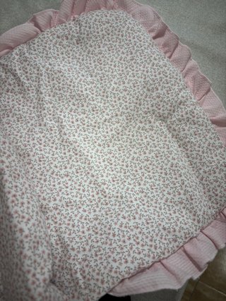 Funda y saco para capazo de carrito rosa