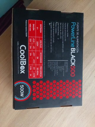 Fuente Alimentación CoolBox Black500 500W