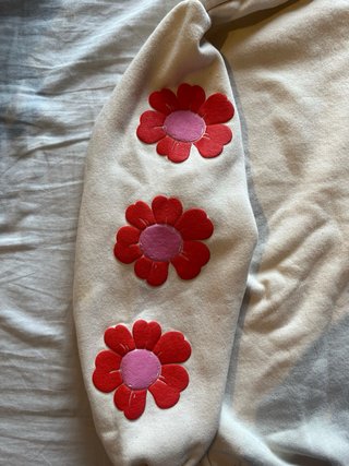 Sweatshirt Bershka bege e rosa