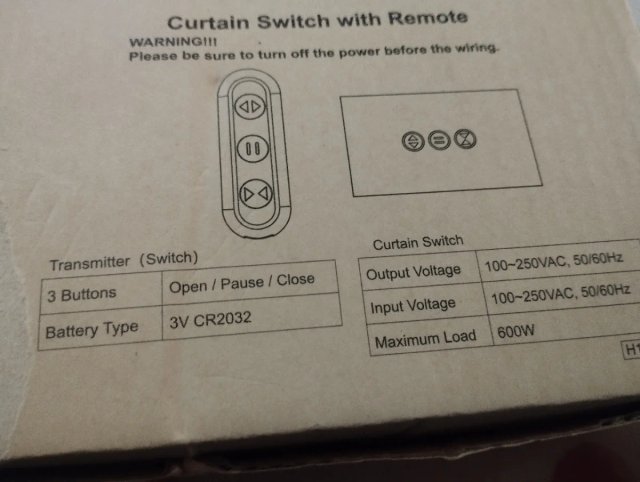 Interruptor persiana RF+Wi-Fi