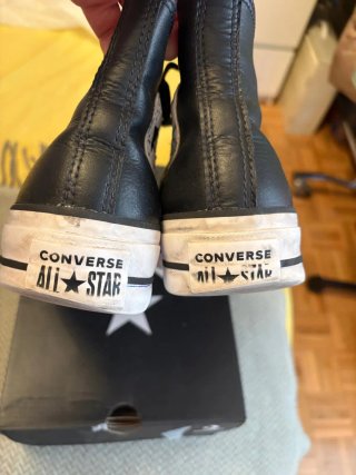 Botas Converse All Star Plataforma Negras.