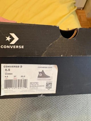 Botas Converse All Star Plataforma Negras.