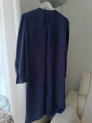 Vestido azul mujer elegante
