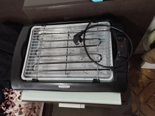 Barbacoa Eléctrica USGO Negra y Plateada