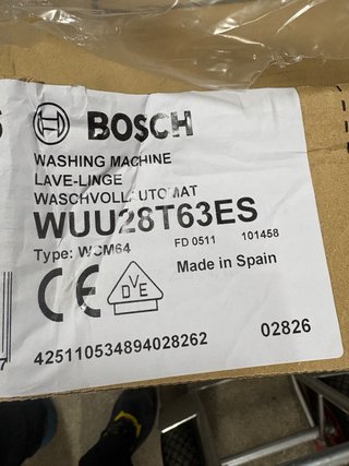 Lavadora Bosch Serie 6 Nueva
