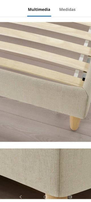 Estructura Cama IDANAS IKEA 1.40x2m Rosa