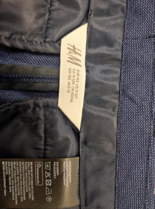 Traje de niño H&M azul graduación 11-12 años