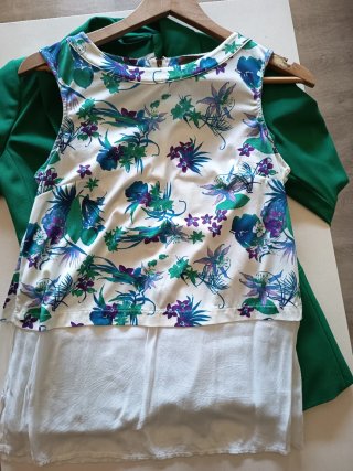 Blusa Cortefiel floral