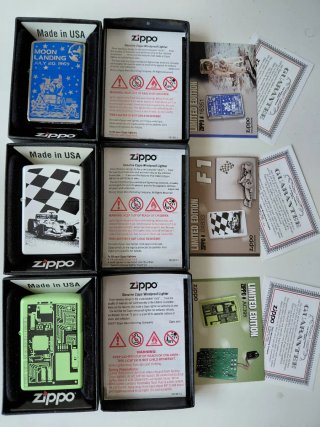 3 Zippo Edizione Limitata Originali Nuovi