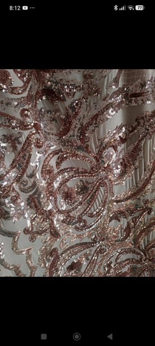 Vestido fiesta lentejuelas oro y plata